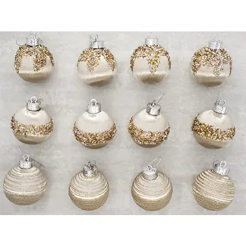 12Pcs Silk Christmas Ball Decorations for Elegant Home Decor