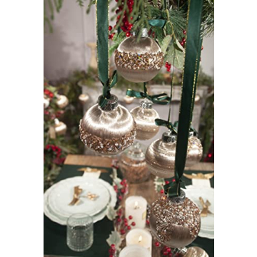 12Pcs Silk Christmas Ball Decorations for Elegant Home Decor