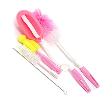 Honbay Bottle Brush Cleaner Kit - 5 PCS Set for Easy Cleaning