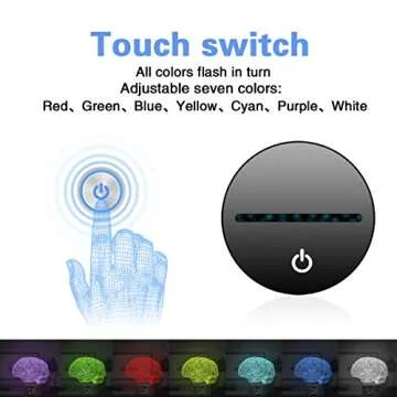 Elstey 3D Night Light Color-Changing Lamp for All Ages