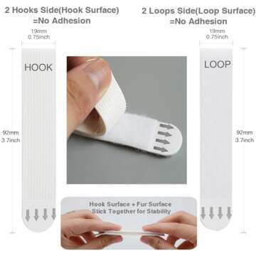 Gisde Large Picture Hanging Strips Heavy Duty, 16-Pairs(32 Strips) Sticky Picture Hangers for Walls ...