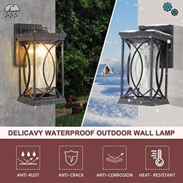 Dusk to Dawn Modern Outdoor Wall Light - Elegant & Waterproof
