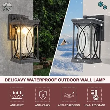 Dusk to Dawn Modern Outdoor Wall Light - Elegant & Waterproof