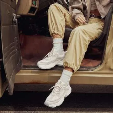 BEAU TODAY Chunky Sneakers - Women's Fashionable Comfort Shoes