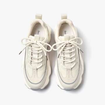 BEAU TODAY Chunky Sneakers - Women's Fashionable Comfort Shoes