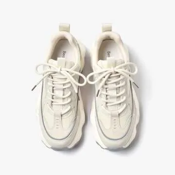 BEAU TODAY Chunky Sneakers - Women's Fashionable Comfort Shoes