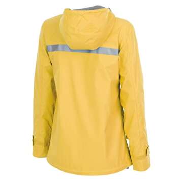 Charles River Apparel New Englander Wind & Waterproof Rain Jacket, Buttercup/Reflective, L