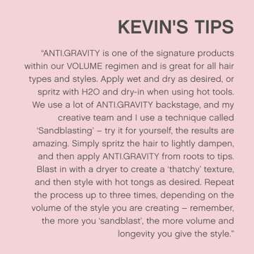 KEVIN.MURPHY ANTI.GRAVITY - Volumising & Texturising Lotion - For All Hair Types - Hair Volume & Shine - Hair Texture & Shine - Less Flyaways - Sulphate & Paraben Free Hair Care - 150 mL / 5.1 fl oz