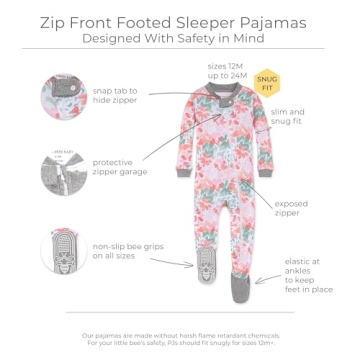 Burt's Bees Baby pajama footed sleepwear, organic cotton