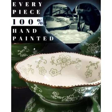 KUNABOO Artisanal Ceramic Soup Bowl Set of 4 - Gift Ready