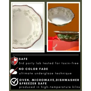 KUNABOO Artisanal Ceramic Soup Bowl Set of 4 - Gift Ready