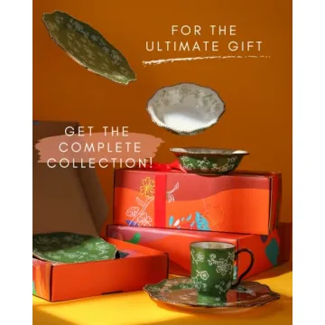 KUNABOO Artisanal Ceramic Soup Bowl Set of 4 - Gift Ready