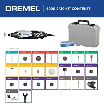 Dremel 4000 Rotary Tool Kit with Attachments and Accessories