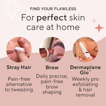 Finishing Touch Rose Gold Hair Remover with LED Light