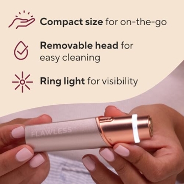 Finishing Touch Rose Gold Hair Remover with LED Light