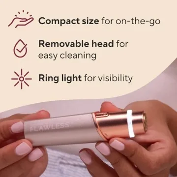 Finishing Touch Rose Gold Hair Remover with LED Light