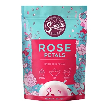 Suncore Foods Dried Rose Petals for Creative Wellness