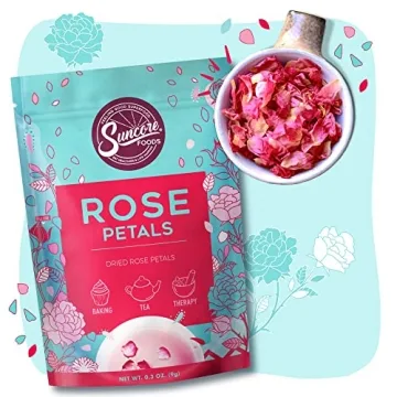 Suncore Foods Dried Rose Petals for Creative Wellness