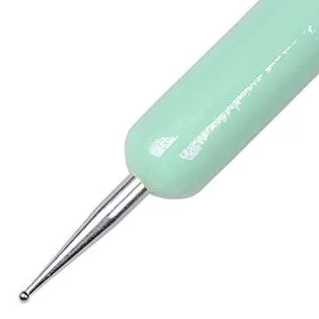 Ivy-L Premium Dual Kolinsky Brush & Dotting Tool for Nail Art