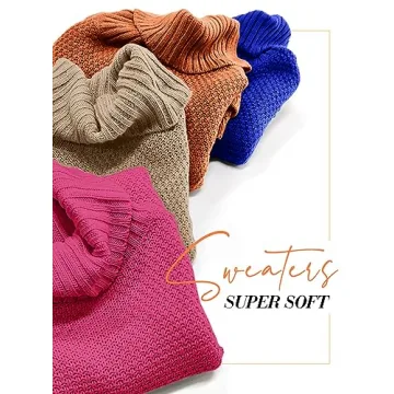 DOROSE Women's Cozy Oversized Pullover Sweater Khaki