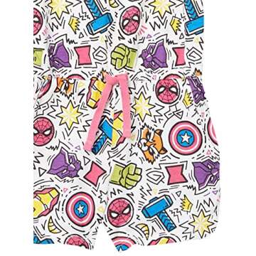 Amazon Essentials Disney | Marvel | Star Wars | Frozen | Princess Girls' Knit Sleeveless Rompers, Pa...