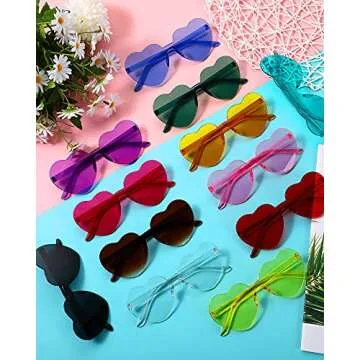 Photect Heart Shaped Sunglasses for Fun Celebrations