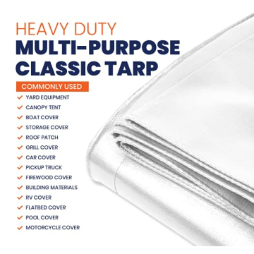 Tarpco Safety Heavy Duty Tarp Cover - 7 Mil Waterproof