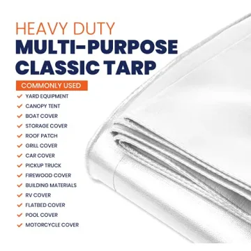 Tarpco Safety Heavy Duty Tarp Cover - 7 Mil Waterproof