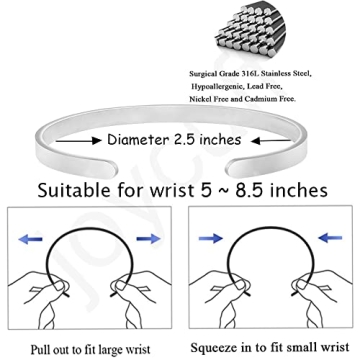 Engraved Gratitude Bracelet for Moms - JoycuFF Gift