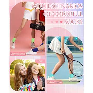 Foaincore 30 Pairs Women Crew Socks Solid Color Cotton Socks for Women Size 9-11 Comfortable Athletic Accessory(Multicolor,Classic)