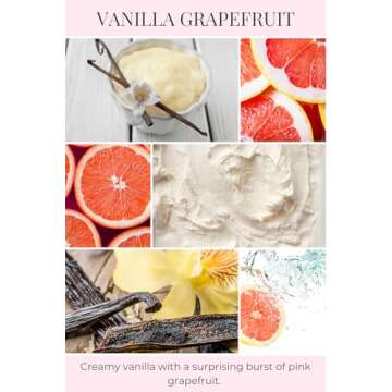 Eco Candle Co. Recycled Candle, Vanilla Grapefruit, 6 oz. - Scents of Vanilla & Pink Grapefruit - 10...