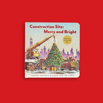 Merry and Bright Construction Lift-the-Flap Book for Toddlers