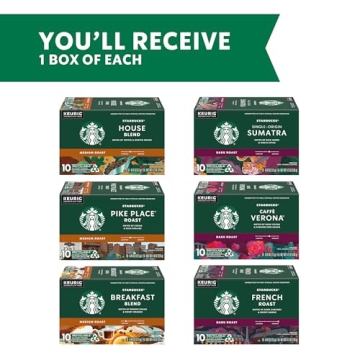 Starbucks K-Cup Coffee Variety Pack for Keurig Machines