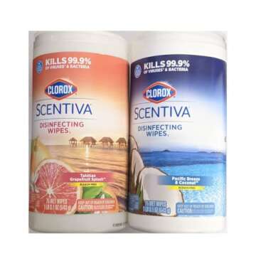 Clorox Scentiva Wipes Variety Pack - Bleach Free Cleaning Wipes with Refreshing Scents