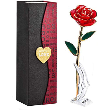Forever Preserved 24K Gold Dipped Rose - Romantic Gifts for Her