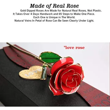 Beautiful 24K Gold Dipped Rose - Perfect Gift