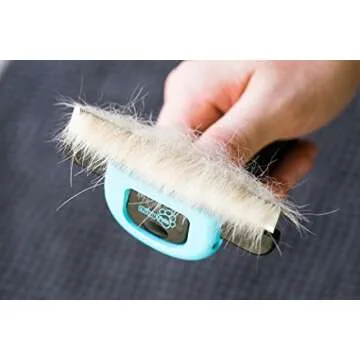 Chirpy Pets Pet Grooming Brush for Shedding, Long & Short Hair, Reduces Shedding by More Than 95%, Professional Deshedding Tool for Dog & Cat, Black