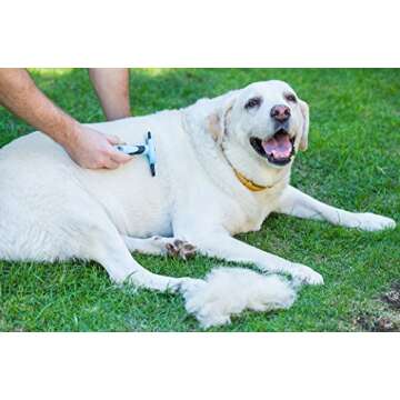 Chirpy Pets Pet Grooming Brush for Shedding, Long & Short Hair, Reduces Shedding by More Than 95%, Professional Deshedding Tool for Dog & Cat, Black