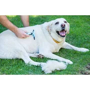 Chirpy Pets Pet Grooming Brush for Shedding, Long & Short Hair, Reduces Shedding by More Than 95%, Professional Deshedding Tool for Dog & Cat, Black