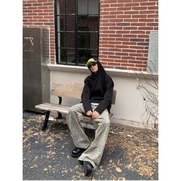 OATSBAS Leopard Print Cargo Pants for Trendy Style