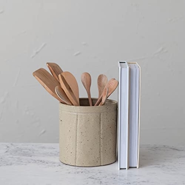 Decorative Stoneware Crock for Home and Kitchen