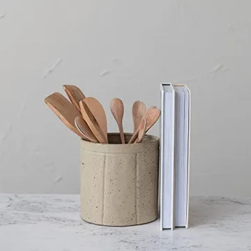 Decorative Stoneware Crock for Home and Kitchen