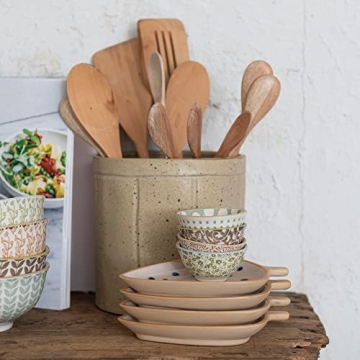 Decorative Stoneware Crock for Home and Kitchen