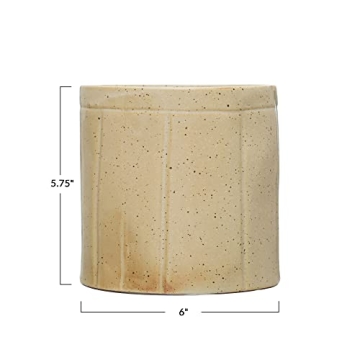 Decorative Stoneware Crock for Home and Kitchen