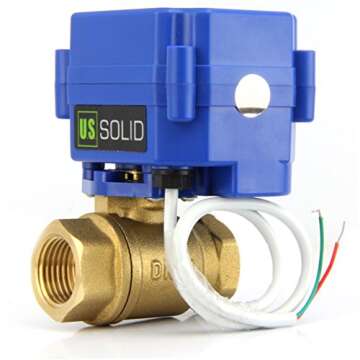 U.S. Solid Motorized 1/2" Brass Ball Valve for Automation