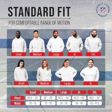 Team Fan Apparel NFL Adult Gameday Charcoal Hooded Sweatshirt - Cotton & Polyester - Stay Warm & Represent Your Team in Style (Denver Broncos - Charcoal, Large)