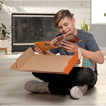 GUJO Adventure Mars Mission Rocket, Kids STEM Building Toys Set (2.5 ft. Tall) Space Toy Rocket Ship - STEM Learning Toy for Boys & Girls Ages 7-11+ Great Gift for Kids (240+ Pieces)