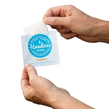 Handzies Natural Soap and Water Hand Wipes, Citrus Scent, 24ct
