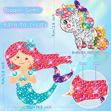 Zonon Gem Diamond Painting Kit for Kids, 26 Pieces