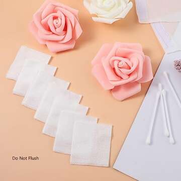 Maxcheck 200 Pieces Disposable Esthetic Wipe Non Woven Facial Wipes, 2 x 2 Inch